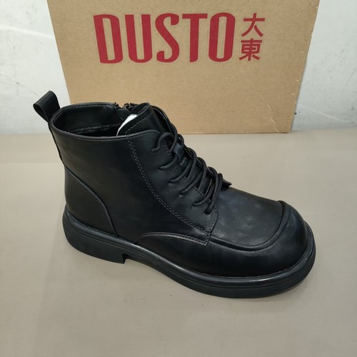 大东加绒马丁靴女2025冬季新款时尚简约舒适橡胶底女士短靴1133