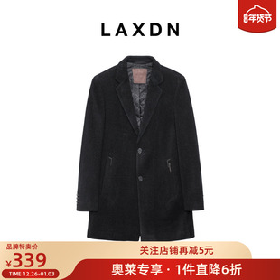 莱克斯顿中长款毛呢大衣男2025秋冬新品商务休闲潮流时尚呢子外套
