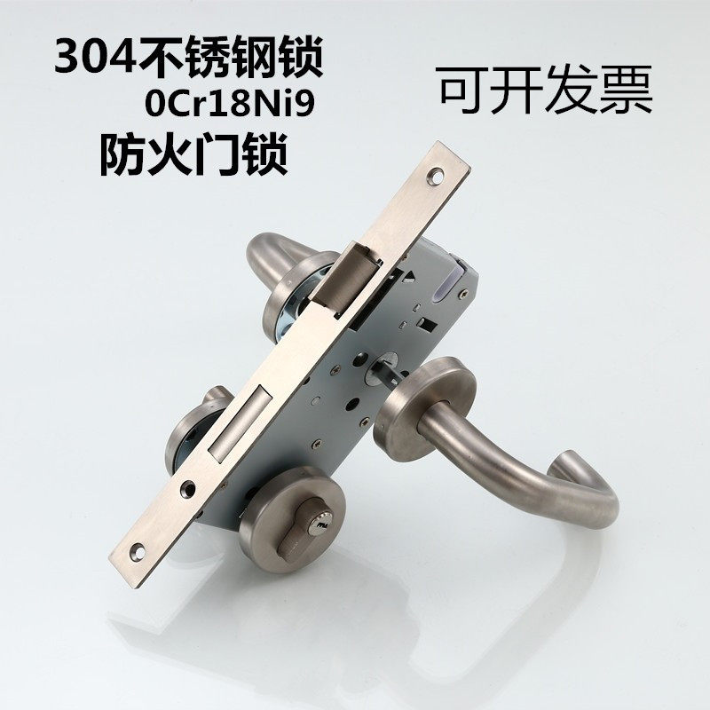 304不锈钢防火门锁医院办公室图片