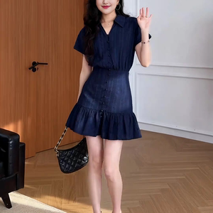 少女感气质百搭高级连衣裙女装2026夏季新款辣妹休闲时尚收腰短裙