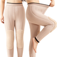 雅鹿四层加厚羊毛护膝高腰棉裤