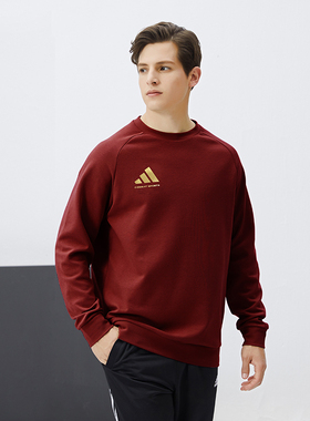 adidas阿迪达斯2025新款男女圆领套头运动休闲卫衣aCLLSPS3CS-RG