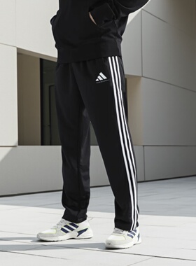 Adidas阿迪达斯2025新款秋季直筒裤男生运动休闲裤子TR30PT-BW-BB