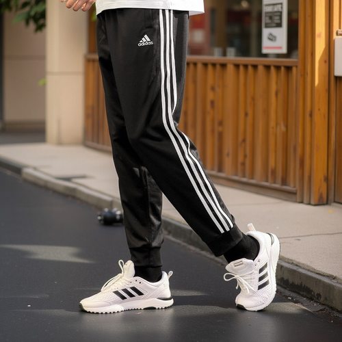 Adidas阿迪达斯2025春新款束腿裤男女休闲长裤黑色裤子TR30P1R-BW