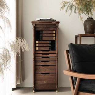 北美黑胡桃木牙科柜50大人伊斯特莱克茶具柜文玩柜首饰珠宝收纳柜