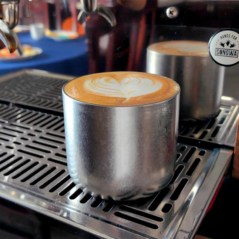 高颜值工业风双层不锈钢咖啡杯