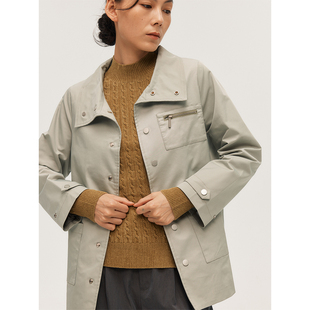 「清雨」 野裁 斜纹防水多口袋拉链都市游牧通勤夹克 Trims Wild