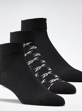 Reebok锐步男女情侣款健身舒适运动袜子短袜FQ6248/GG6675/FQ5305