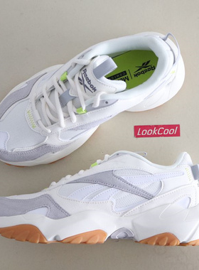 Reebok锐步Fluffi Puff男女经典运动休闲老爹跑鞋HQ5928/HP7725