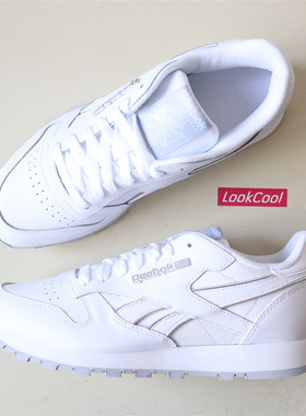 Reebok锐步Classic CL Leather男女经典复古休闲鞋小白鞋DV8632