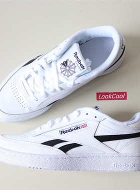 Reebok锐步Club C Revenge男女复古运动休闲板鞋小白鞋EH0649