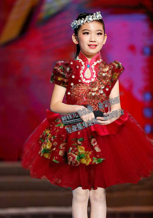 22快乐阳光演出服幺妹儿乖独唱女红高梁川妹子来图定制辣椒红又红