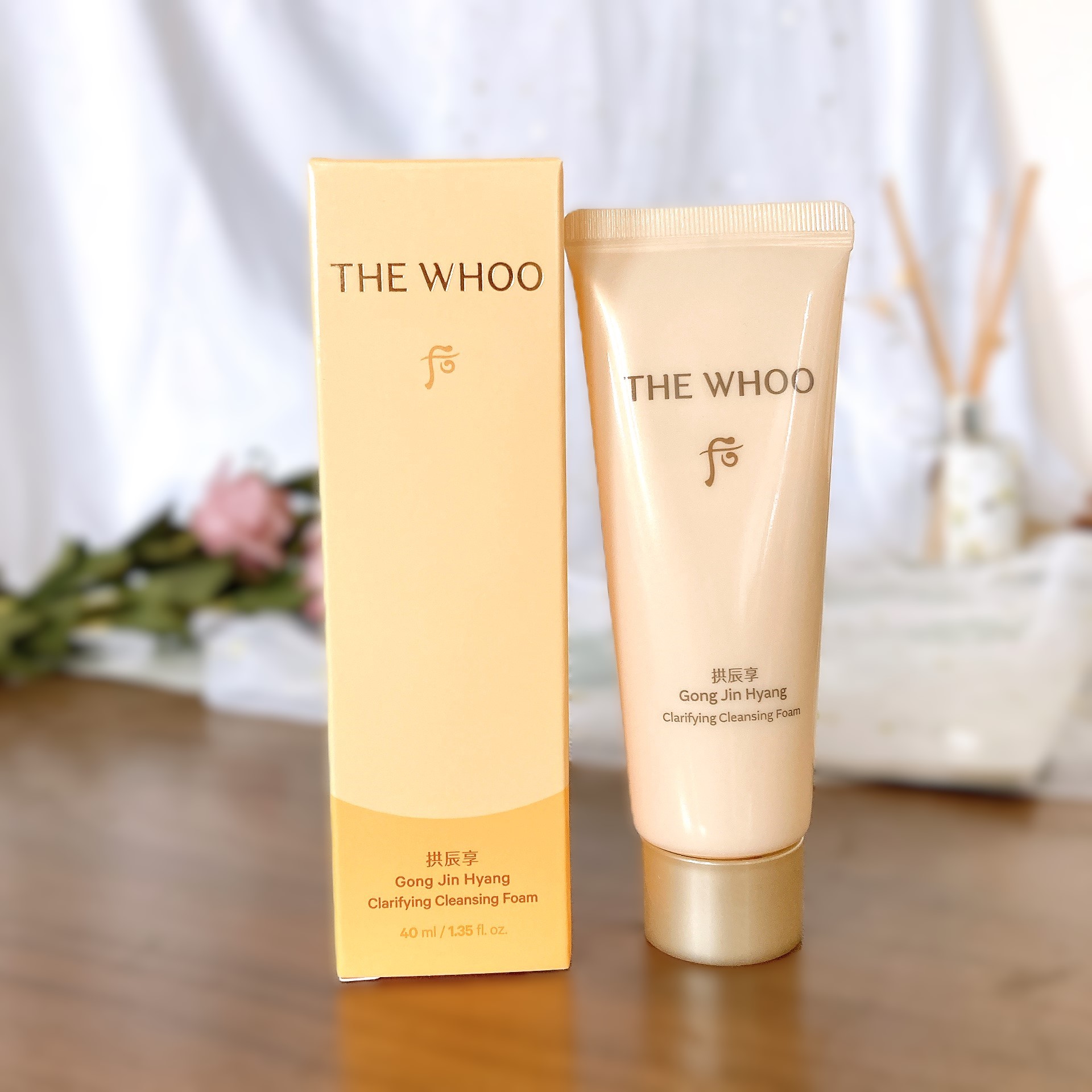 whoo后拱辰享净澈洁面膏40ml 洗面奶控油温和清洁不紧绷 到27年