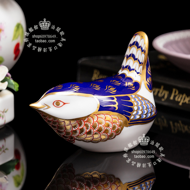 英国欧式客厅骨瓷精致动物摆件