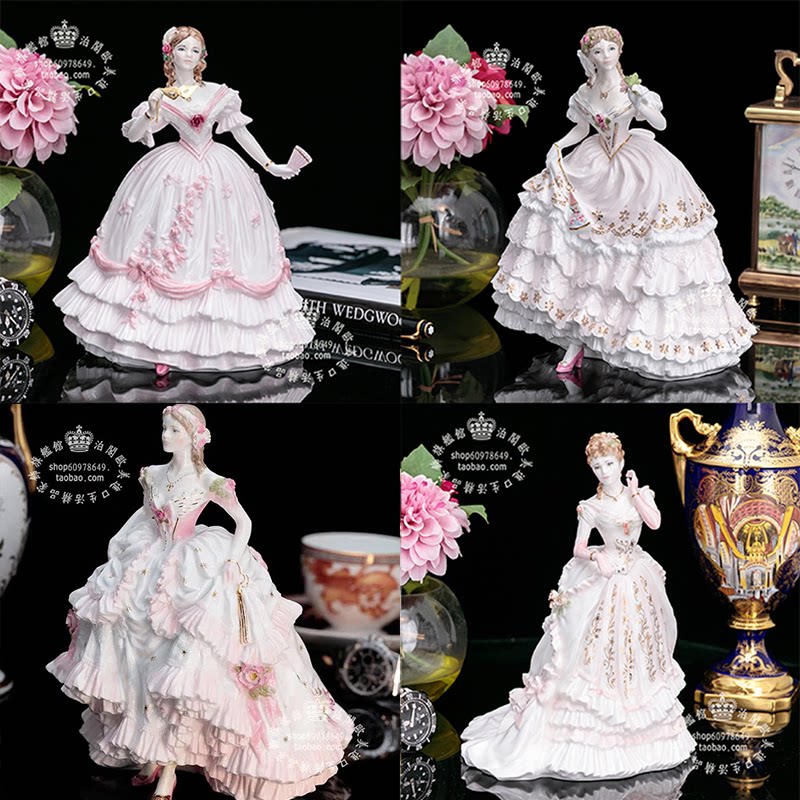英国RoyalWorcester柜骨瓷摆件