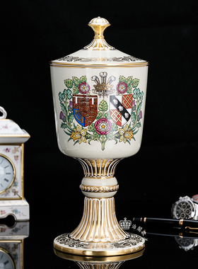 限量英国Spode骨瓷欧式別墅摆件