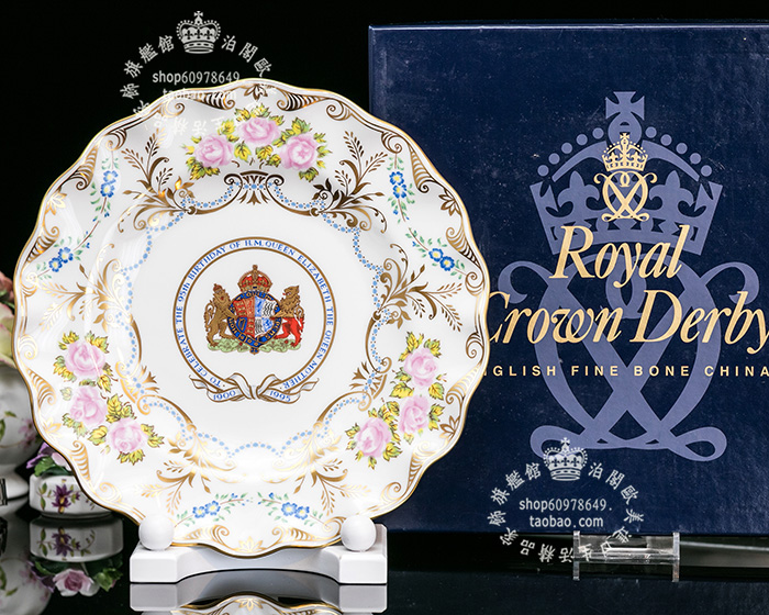 英国骨瓷盘歐式皇家收藏限量輕奢