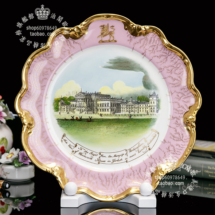 英国居家装饰陶瓷盘生日礼物欧式