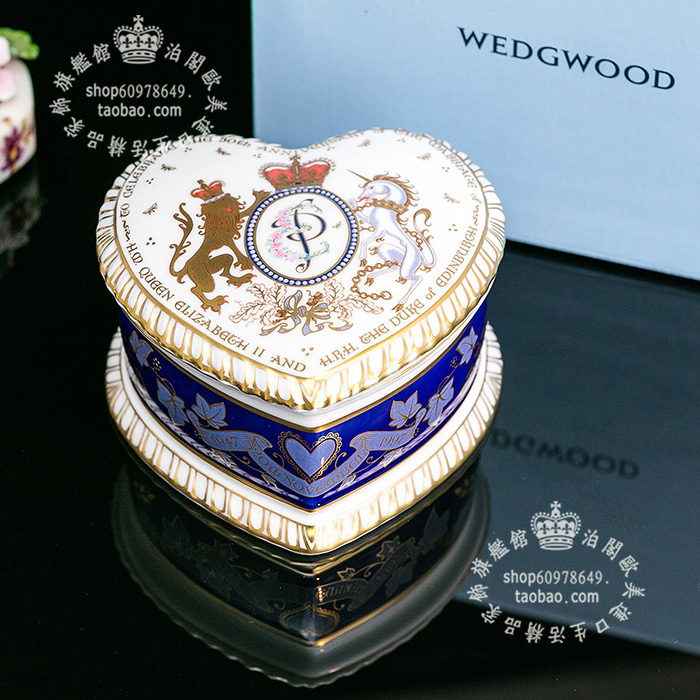 英国情人骨瓷心型欧式礼物饰品盒