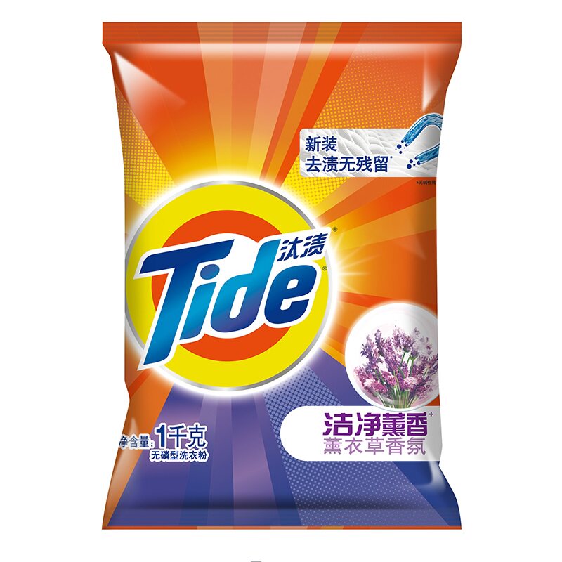 汰渍洁净熏香洗衣粉1kg*4包