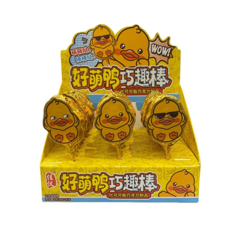 佳仪好萌鸭巧趣棒代可可脂巧克力制品休闲独立包装儿童零食