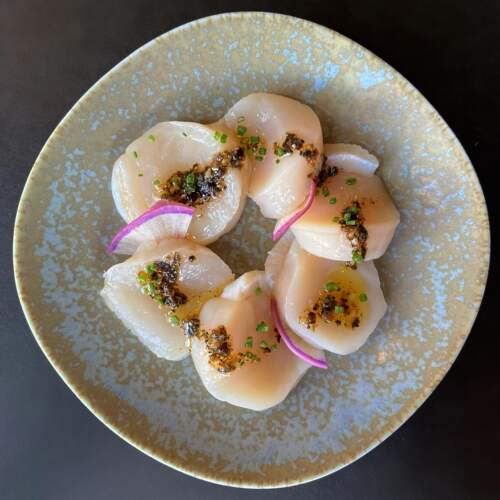 虾夷帆立贝柱omakase刺身食材