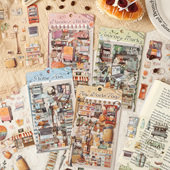 悦真旅途小确幸系列文具贴纸可爱手帐女孩儿童安静书diy打底拼贴