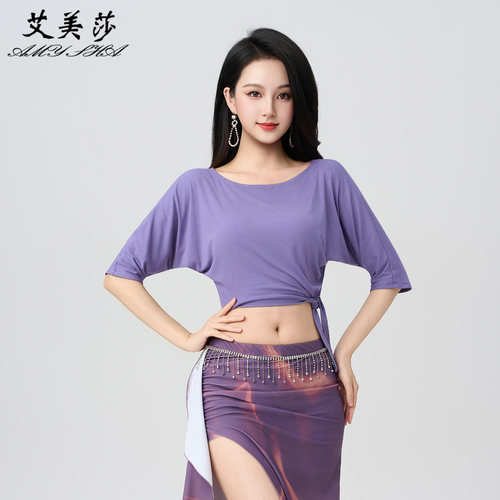 肚皮舞上衣2026年夏季新款练习服上半身莫代尔短袖练功服上装衣服