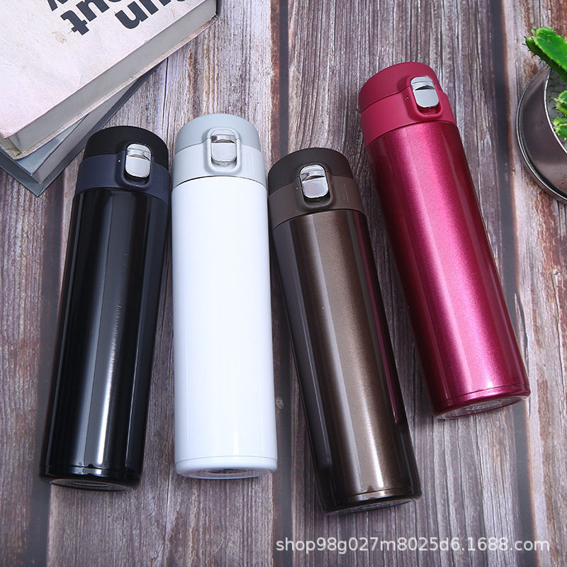 源头厂家3代不锈钢弹跳保温杯时尚办公商务水杯简约广告礼品水杯,餐饮具,保冷/保温杯,淘宝优惠券,粉丝福利购,淘宝优惠卷