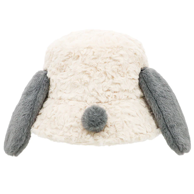 现货日本大阪usj环球影城限定史努比卡通造型毛绒帽子秋冬渔夫帽