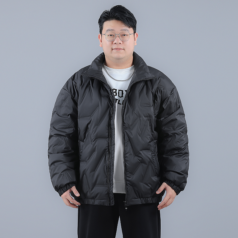 胖子立领休闲防寒羽绒服外套