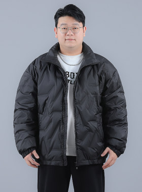 胖子立领休闲防寒羽绒服外套
