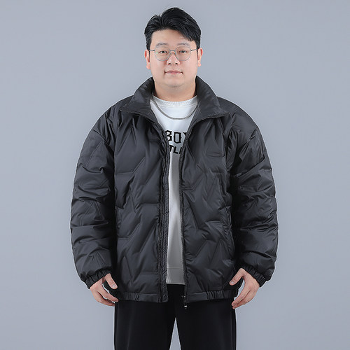 胖子立领休闲防寒羽绒服外套