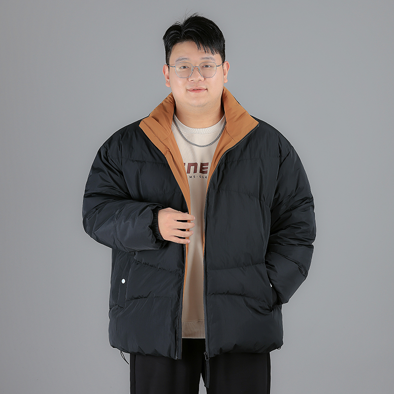 大码男士保暖白鸭绒羽绒服