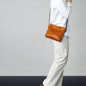 牧石皮艺MOOSHI手工定制皮包进口植鞣皮女包斜挎包小众设计感小包