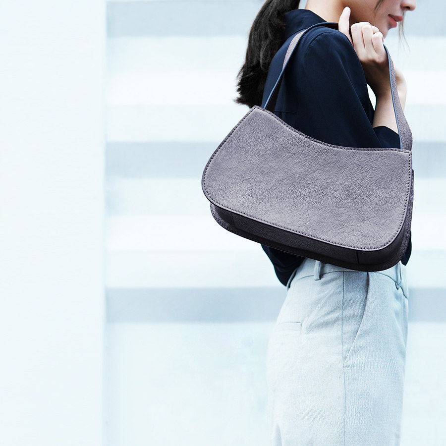 牧石皮艺手工定制包原创小众复古腋下包高级感欧美真皮法棍包春秋