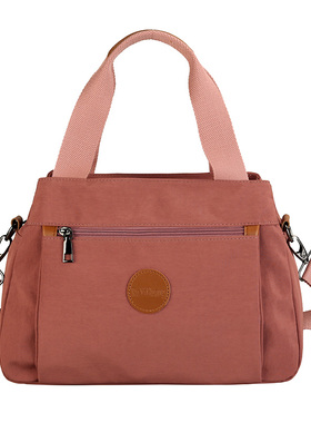 新款布包多兜包包女斜挎多功能手提单肩拎包购物袋尼龙帆布大容量