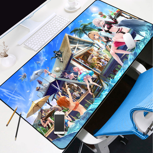 FATE鼠标垫SABER贞德斯卡哈冲田总司周边动漫二次元超大锁边桌垫