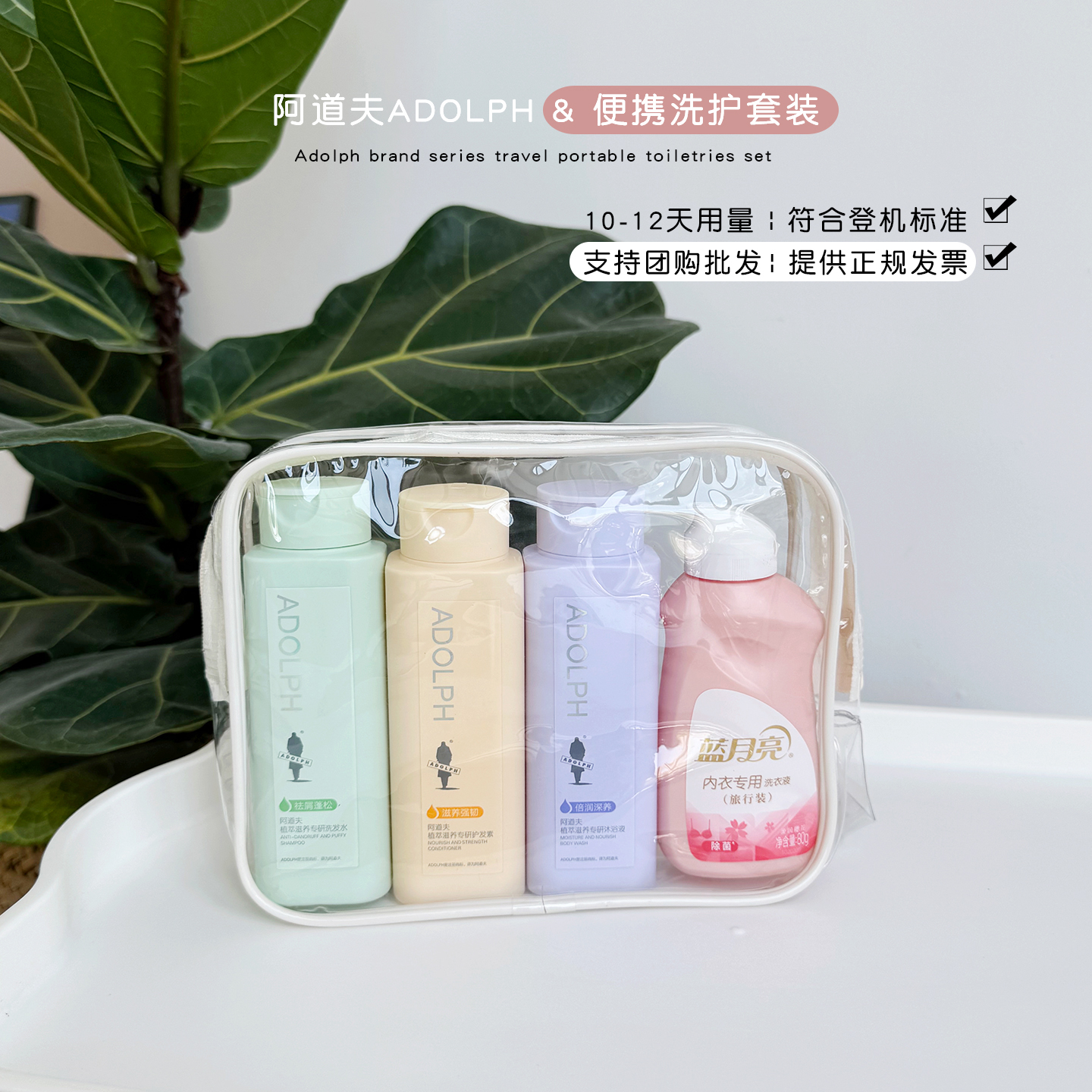 新版阿道夫便携式迷你洗漱套装