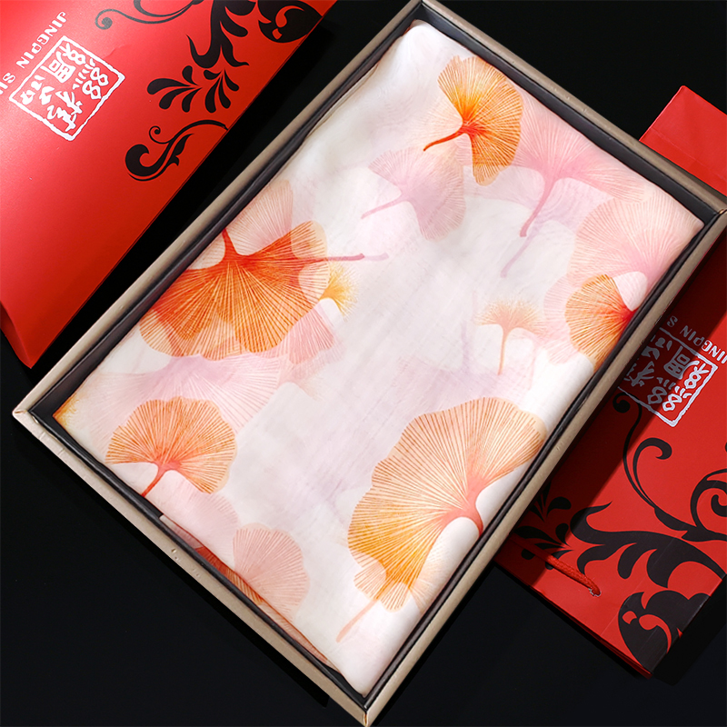 品牌正品高档中秋节礼物丝巾礼盒送妈妈实用长辈夏季薄款生日礼物
