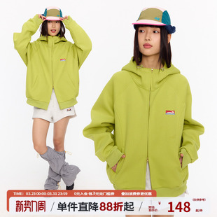 外套 开衫 江南先生NewJNXS美式 复古空气层连帽卫衣春秋运动情侣装