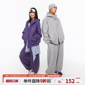 开衫 运动情侣装 外套 复古空气层连帽卫衣春季 江南先生NewJNXS美式