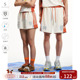 江南先生NewJNXS凉感冰皮240g索罗娜7A抗菌拼接运动情侣款 短裤 夏