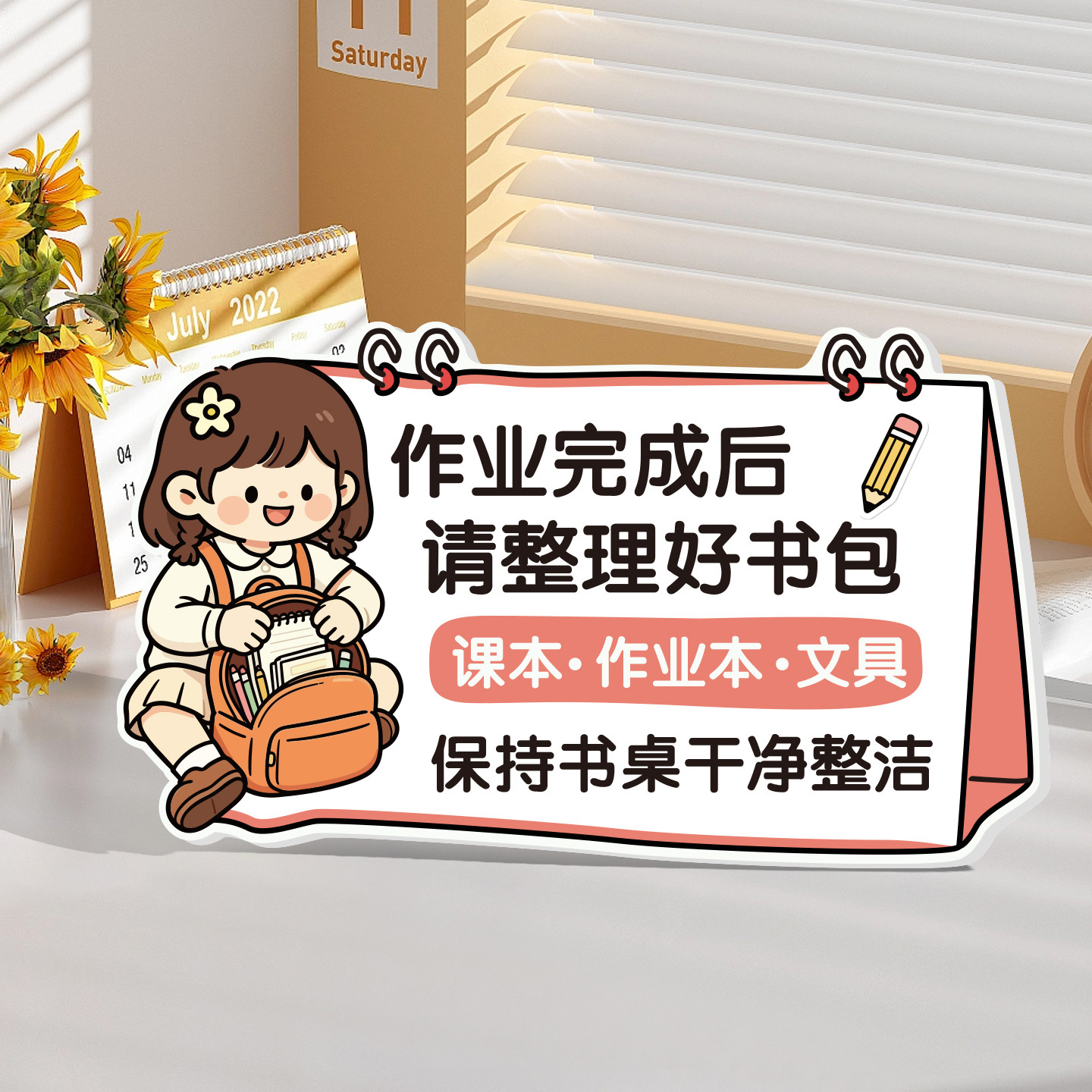 小红书热推儿童好习惯养成摆台图片