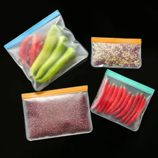 袋 彩色卡头EVA食品袋食品保鲜袋加厚塑料自封袋重复冰箱食品分装
