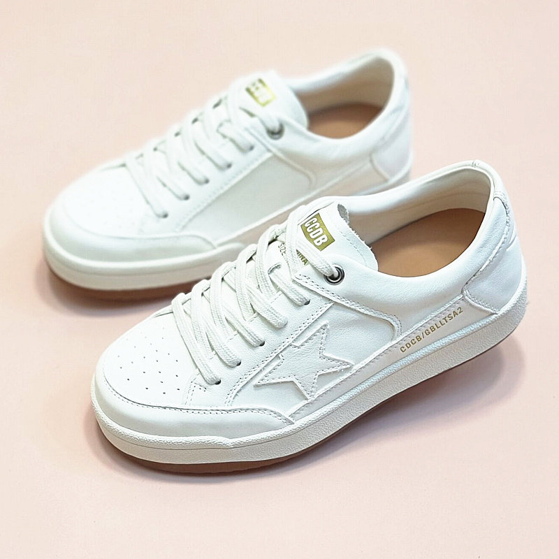 头层牛皮小白鞋女春季新款百搭运动休闲鞋透气系带平底板鞋单鞋女,女鞋,休闲板鞋,淘宝优惠券,粉丝福利购,淘宝优惠卷