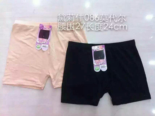 四条包邮黛莉佳莫代尔面料防走光安全裤 有花边/无花边四角平角裤