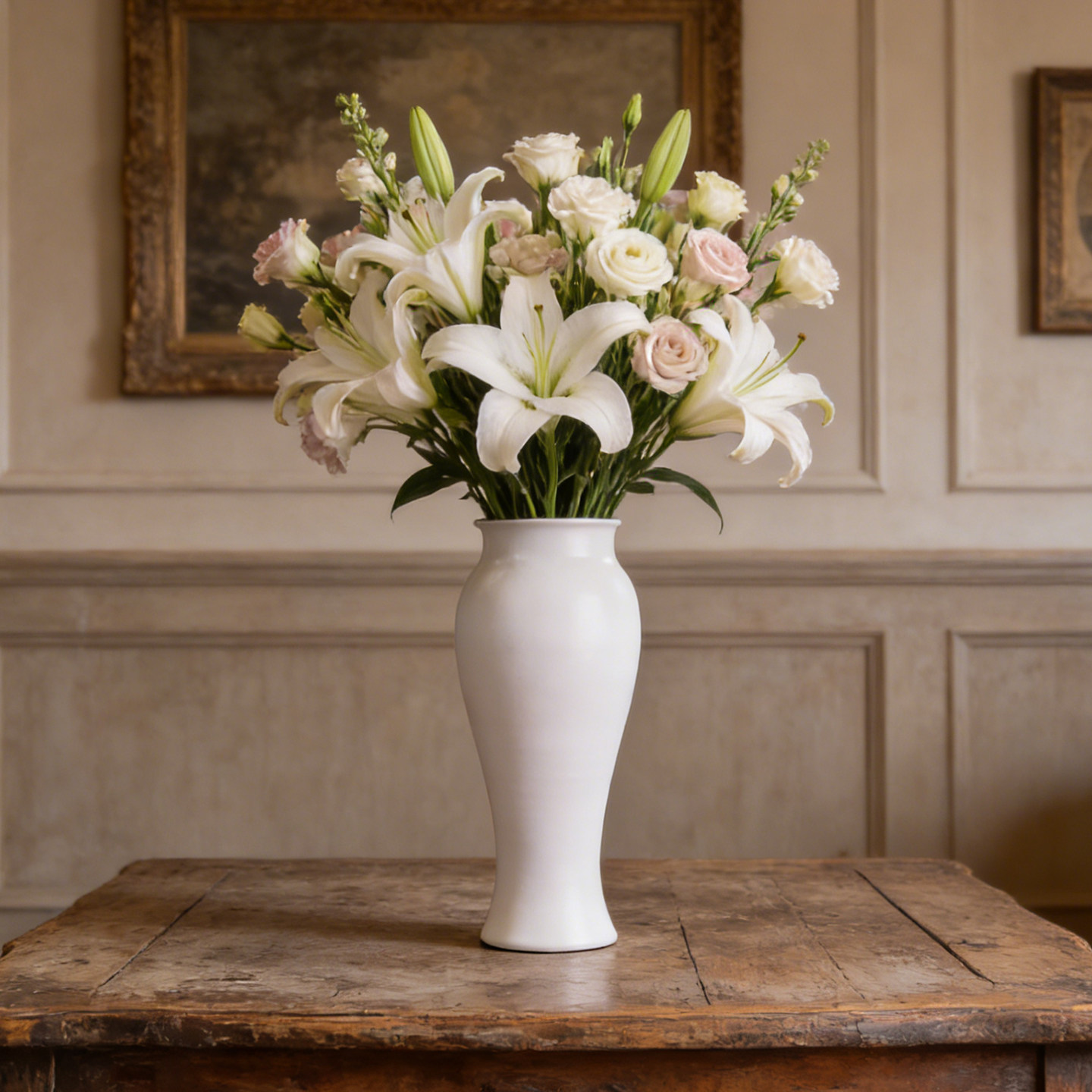 景德镇瓷粉美人瓶陶瓷餐桌水培落地大花瓶摆件客厅插花轻奢高级感,家居饰品,花瓶,淘宝优惠券,粉丝福利购,淘宝优惠卷