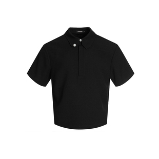 优雅翻领上衣男夏 T恤日常通勤简约Polo衫 GENTNOBKIN 26SS梭织短袖