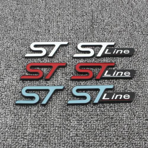 适用于新款福克斯锐际 锐界st 改装车贴 stline中网标 后尾标